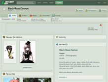 Tablet Screenshot of black-rose-demon.deviantart.com