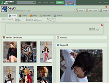 Tablet Screenshot of c4ppi3.deviantart.com
