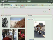 Tablet Screenshot of dragonluis.deviantart.com