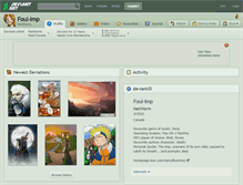 Tablet Screenshot of foul-imp.deviantart.com
