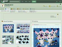 Tablet Screenshot of chocoloverx3.deviantart.com