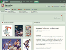Tablet Screenshot of charmwitch.deviantart.com