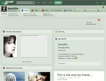 Tablet Screenshot of ispossible.deviantart.com