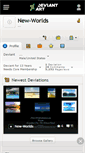 Mobile Screenshot of new-worlds.deviantart.com