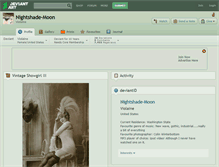 Tablet Screenshot of nightshade-moon.deviantart.com