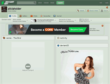 Tablet Screenshot of aliciaholder.deviantart.com