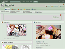 Tablet Screenshot of kaori-lawliet.deviantart.com