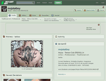 Tablet Screenshot of mojotatboy.deviantart.com