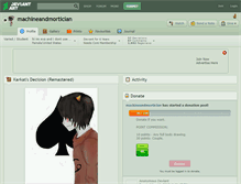 Tablet Screenshot of machineandmortician.deviantart.com