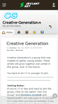 Mobile Screenshot of creative-generation.deviantart.com