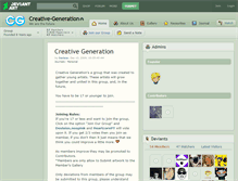 Tablet Screenshot of creative-generation.deviantart.com