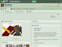 Tablet Screenshot of beezelburg.deviantart.com