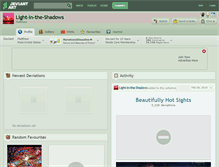 Tablet Screenshot of light-in-the-shadows.deviantart.com