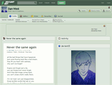Tablet Screenshot of dan-west.deviantart.com