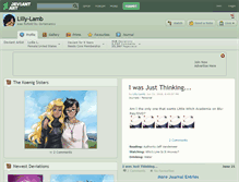 Tablet Screenshot of lilly-lamb.deviantart.com