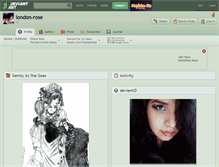 Tablet Screenshot of london-rose.deviantart.com