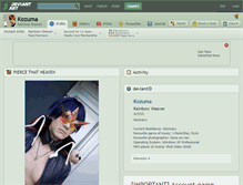 Tablet Screenshot of kozuma.deviantart.com