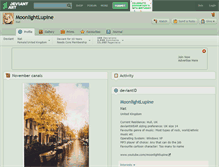 Tablet Screenshot of moonlightlupine.deviantart.com