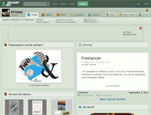 Tablet Screenshot of krizzey.deviantart.com
