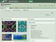 Tablet Screenshot of chaoman16.deviantart.com