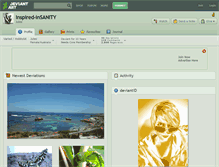 Tablet Screenshot of inspired-insanity.deviantart.com