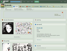 Tablet Screenshot of erwin-ish.deviantart.com