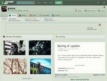 Tablet Screenshot of gn6me.deviantart.com