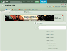 Tablet Screenshot of amyrose1194.deviantart.com