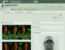 Tablet Screenshot of kingofkingstripleh.deviantart.com