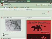 Tablet Screenshot of beckyuchiha.deviantart.com