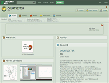 Tablet Screenshot of courtj3st3r.deviantart.com