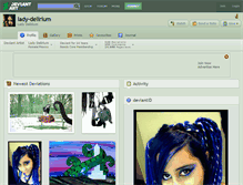 Tablet Screenshot of lady-delirium.deviantart.com