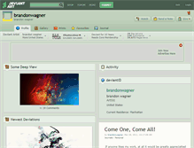 Tablet Screenshot of brandonwagner.deviantart.com