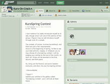 Tablet Screenshot of kuro-on-crack.deviantart.com