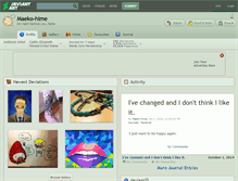Tablet Screenshot of maeko-hime.deviantart.com