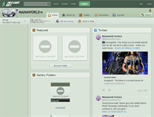 Tablet Screenshot of manaworld.deviantart.com