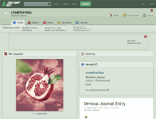 Tablet Screenshot of creative-box.deviantart.com