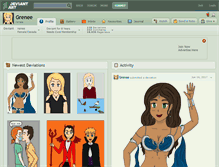 Tablet Screenshot of grenee.deviantart.com