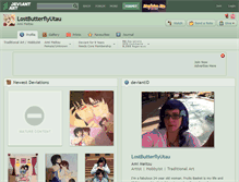Tablet Screenshot of lostbutterflyutau.deviantart.com