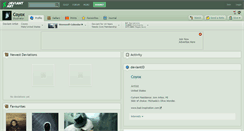 Desktop Screenshot of coyox.deviantart.com
