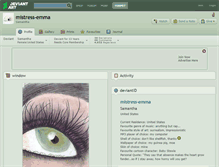 Tablet Screenshot of mistress-emma.deviantart.com