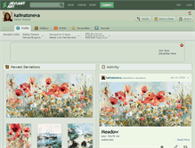 Tablet Screenshot of kalinatoneva.deviantart.com