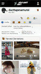 Mobile Screenshot of ducttapesamurai.deviantart.com