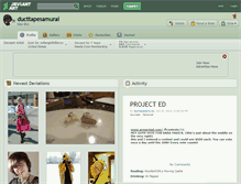 Tablet Screenshot of ducttapesamurai.deviantart.com