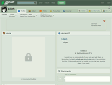 Tablet Screenshot of lilieh.deviantart.com