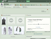 Tablet Screenshot of marsnape.deviantart.com