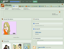 Tablet Screenshot of littlejane.deviantart.com