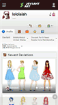 Mobile Screenshot of lololalah.deviantart.com