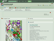 Tablet Screenshot of neonkitsuneball.deviantart.com