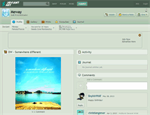 Tablet Screenshot of meway.deviantart.com